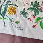 Gucci Flora 100% silk scarf, made in England, view 8