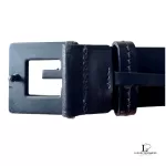 Gucci GG slim black leather belt with G buckle, size 75, view 19