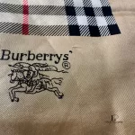Burberry Nova Check 100% silk scarf, made in England, view 7