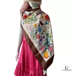 Gucci Flora 100% silk scarf, made in England, view 11