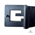 Gucci GG slim black leather belt with G buckle, size 75, view 3