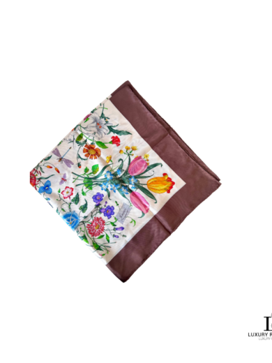 GUCCI Flora Silk Scarf (Made in England)