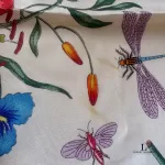 Gucci Flora 100% silk scarf, made in England, view 4