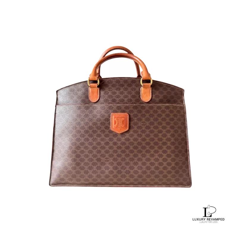 CELINE Macadam Vintage Structured Handbag