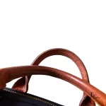 Valentino Garavani Sports black and brown nylon and leather Boston bag, view 15