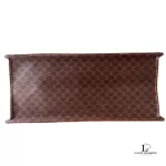 vintage Celine Macadam monogram brown structured handbag, view 7