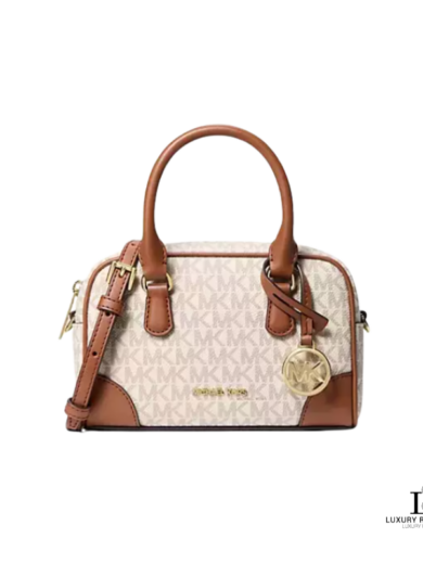 Michael Kors Thompson Extra-Small Signature Logo Convertible Satchel Vanilla