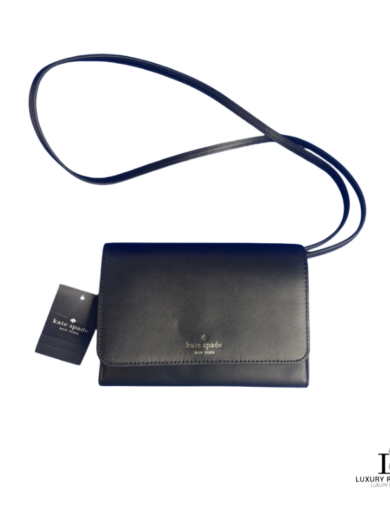 Kate Spade Kerri Smooth Leather Flap Crossbody Bag – Authentic Designer Handbag