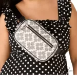 Kate Spade Signature Spade Flower belt bag in black multi, new with tag, view 5