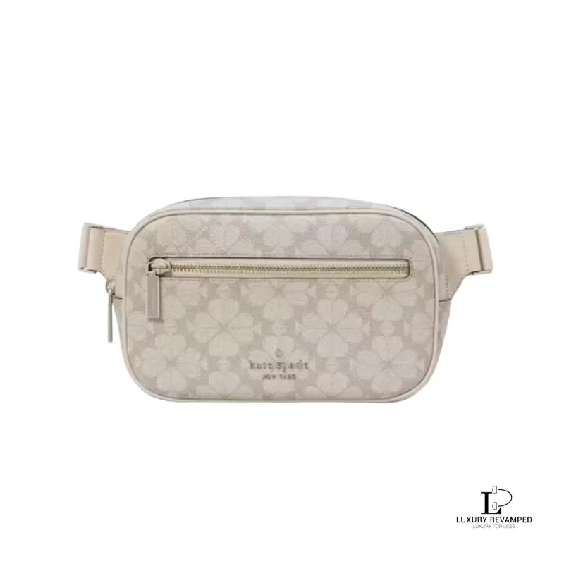 Kate Spade Signature Spade Flower Belt Bag in Dark Beige Multi