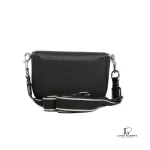 Marc Jacobs Signet Turnlock black leather crossbody saddle bag, new with tag, view 3