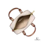 Michael Kors Thompson Extra-Small vanilla Signature logo convertible satchel, new with tag, view 2