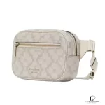 Kate Spade Signature Spade Flower belt bag in dark beige multi, new with tag, view 4