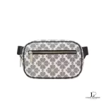 Pre-loved Kate Spade Signature Spade Flower belt bag in black multi, new with tag, front view – secondhand designer, NZ
