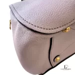Miu Miu blush pink leather structured handbag, view 7