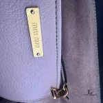 Miu Miu blush pink leather structured handbag, view 16