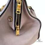 Miu Miu blush pink leather structured handbag, view 12