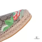 Gucci Tian GG Supreme bird print espadrille flats, size 37, view 9