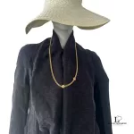 Christian Dior CD long gold-tone chain necklace, view 14