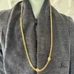 Christian Dior CD long gold-tone chain necklace, view 13