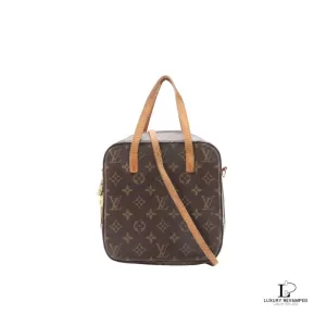 Pre-loved Louis Vuitton Monogram Spontini two-way handbag, model M47500, front view – secondhand designer, NZ
