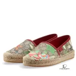 Gucci Tian GG Supreme bird print espadrille flats, size 37, view 2