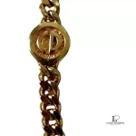 Christian Dior CD long gold-tone chain necklace, view 9