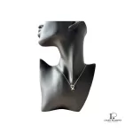Pre-loved Tiffany & Co. Paloma Picasso Loving Heart 925 silver necklace, front view – secondhand designer, NZ