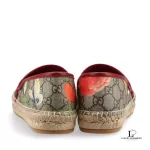 Gucci Tian GG Supreme bird print espadrille flats, size 37, view 3
