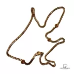 Christian Dior CD long gold-tone chain necklace, view 5