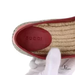 Gucci Tian GG Supreme bird print espadrille flats, size 37, view 12