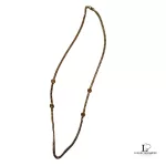 Christian Dior CD long gold-tone chain necklace, view 4
