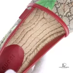Gucci Tian GG Supreme bird print espadrille flats, size 37, view 11
