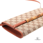 Gucci GG canvas Bamboo Bar crossbody bag with removable strap, view 5