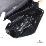 vintage Celine black crocodile-embossed leather Horse Carriage Triomphe shoulder bag, view 24