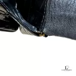 vintage Celine black crocodile-embossed leather Horse Carriage Triomphe shoulder bag, view 20