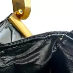 vintage Celine black crocodile-embossed leather Horse Carriage Triomphe shoulder bag, view 16