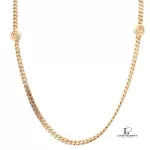 Christian Dior CD long gold-tone chain necklace, view 2