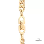 Christian Dior CD long gold-tone chain necklace, view 3