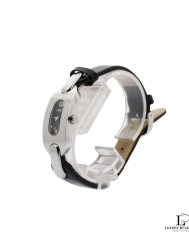 FENDI Link F341211 Women's Silver Leather Watch