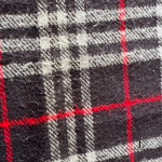 Burberrys of London blue Nova Check lambswool scarf, made in England, view 5