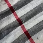 Burberry beige Nova Check wool and silk shawl, view 6