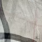 Burberry beige Nova Check wool and silk shawl, view 5