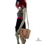 Coach Legacy Mini Tanner blush peach smooth leather two-way handbag, view 23