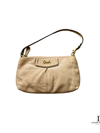 COACH Leather Wristlet Mini Handbag