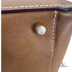 Prada Galleria caramel Saffiano leather handbag, view 12