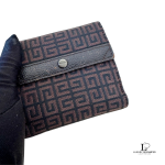 Givenchy signature G print brown and black compact wallet, view 2