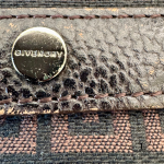 Givenchy signature G print brown and black compact wallet, view 16