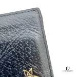 Gucci Animalier Bee black leather men's bifold wallet, view 7