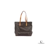 Pre-loved Louis Vuitton Monogram Cabas Mezzo tote bag, early 2000s, front view – secondhand designer, NZ